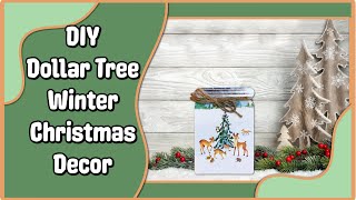 Easy DIY Woodland Winter or Christmas Decor | Christmas Crafts Ideas 2022 | Easy Dollar Tree DIY