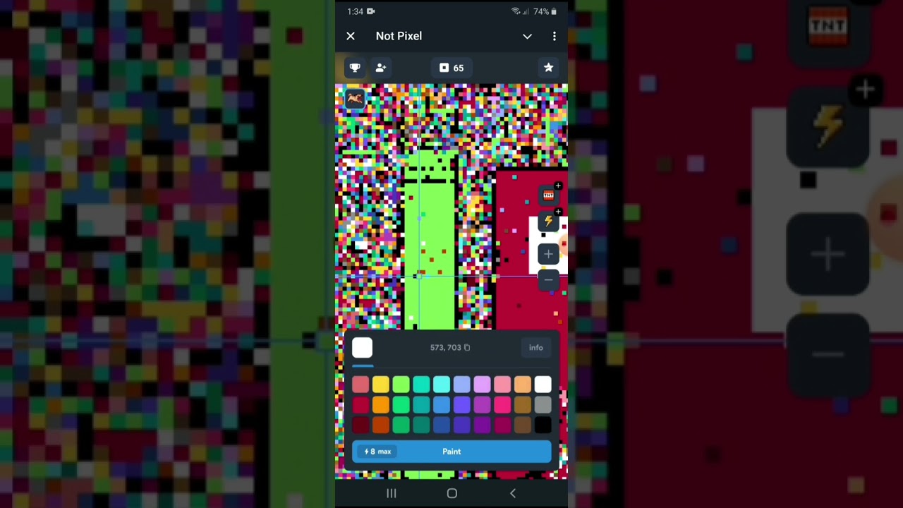 Not Pixel viral telegram project powerd by not coin and telegram link in the discription box
