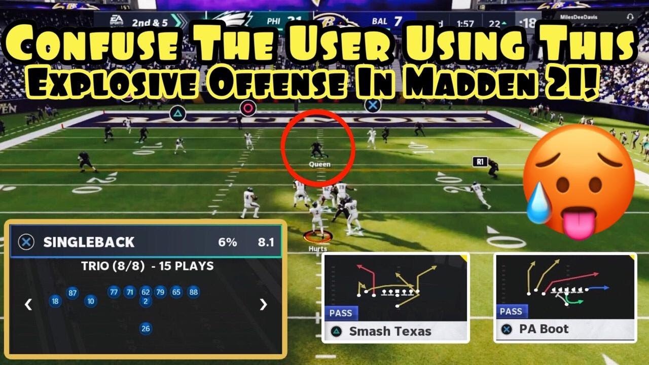 Confuse The User Using These Explosive Plays In Madden 21! | Singleback ...