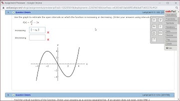Example: How to Find Intervals of Increase/Decrease from a Given Graph - M109 H3.1 #1 (F19)