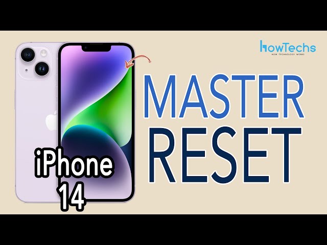 iPhone 14 - How to do a Master Reset | Howtechs #iphone14 #masterreset class=