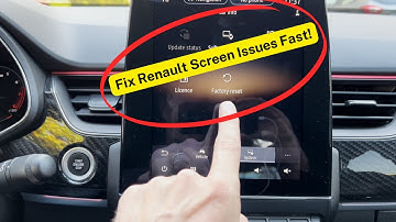 How to Reset Renault Infotainment Screen - Fix CarPlay & Backup Camera Issues