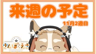 【雑談】来週の予定！2023/11/6~【#新人Vtuber #さんぽらいぶ】