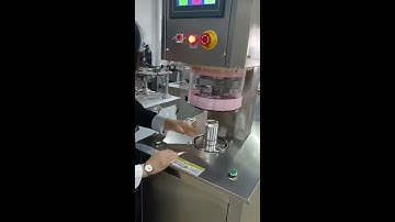 Semi auto vacuum can seaming machine with nitrogen flushing