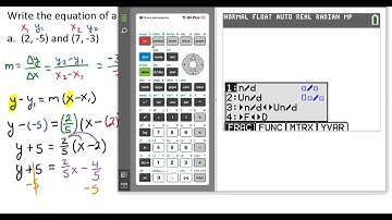 Writing the Equation of a Line Given Two Points Video