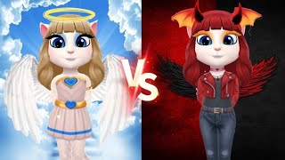 My talking angel Angela😇 vs Devil Angela 😈