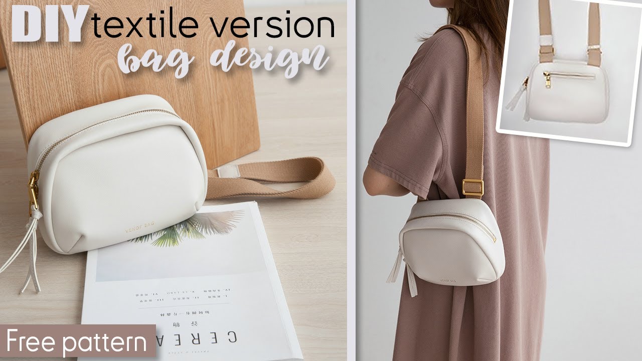DIY Crossbody Bag from Cloth Sewing. Popular Design | Free Pattern