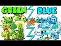 Equipo Plantas Verde Vs Equipo Azul - Plants Vs Zombies 2