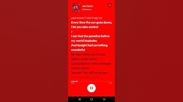 Thumbnail of Bad Habits Lyrics - Ed Sheeran