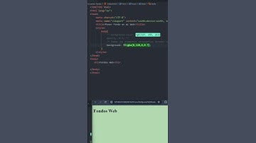 Colocar un fondo a una página web con CSS #css #desarrolloweb #desarrollofrontend  #html  #htmlcss