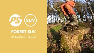 Forest freestyle SUV - off-road tricks in France
