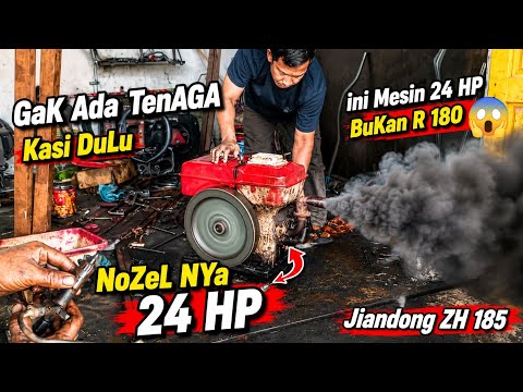 TAK BERTENAGA !! DIESEL KECIL PAKAI KOMPONEN 24HP | APA YANG TERJADI JIANDONG ZH-185