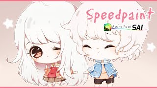 SPEEDPAINT: Chibi Jinjin 2「Paint Tool Sai 」