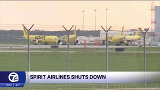 Spirit Airlines shuts down, leaving Metro Detroit travelers stranded and employees jobless