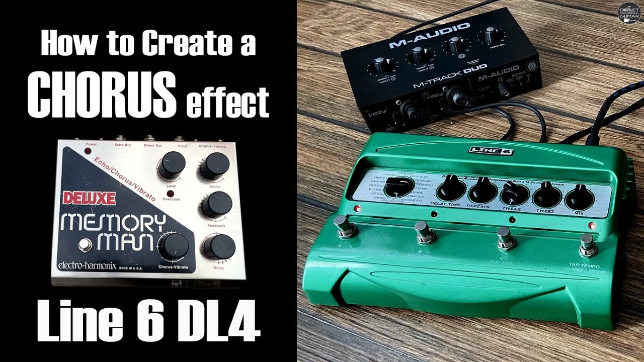 CHORUS on Line 6 DL4 Delay Pedal - Mooer 006 Clean Guitar Tone