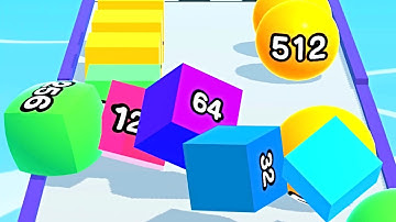 Ball Run 2048 Merge Number ! MAX LEVELS Gameplay Walkthrough New Update Part 142 android, ios