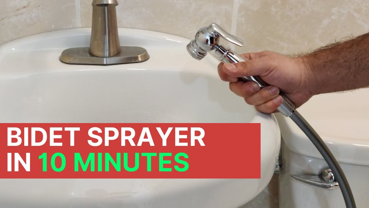 How to install a Handheld Bidet Sprayer to a Toilet | HANDYBROS |
