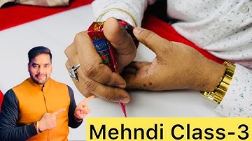 Mehndi Class- 3 | Easy Mehndi Kaise Sikhen | How to Learn Mehndi for Beginners | Mehendi Tutorial