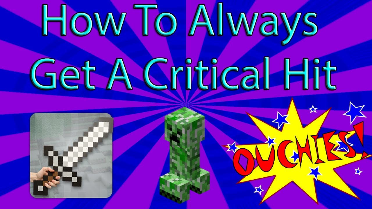 Minecraft - How to always get a critical hit! - YouTube