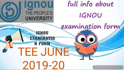 #ignou#ignou exam June 2020 How to fill IGNOU examination form June 2020
