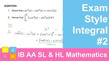 IB AA SL and HL Mathematics Integral Question - Paper 1 - Video 2