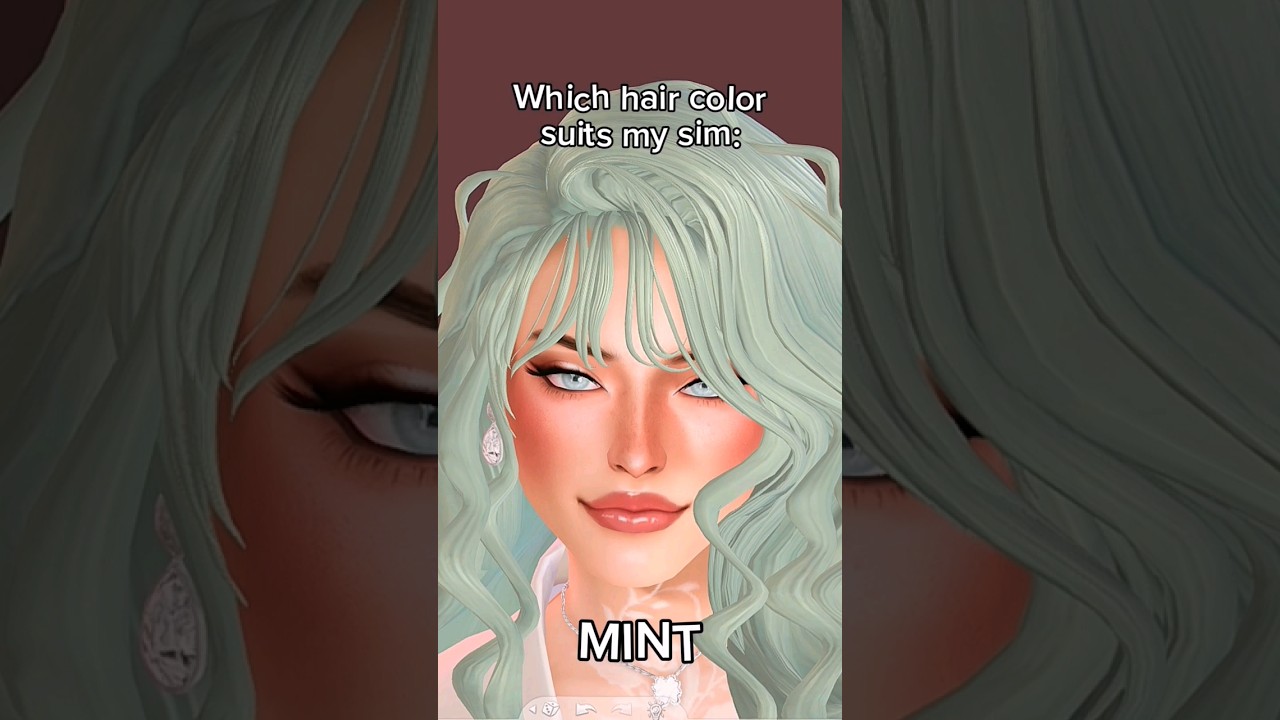 Which Hair Color Suits My Sim The Most?? 🍃