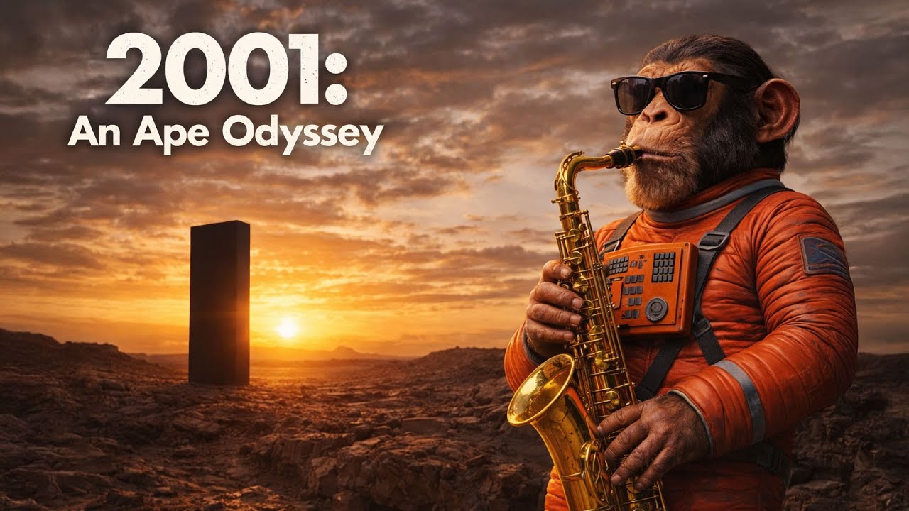 2001: An Ape Odyssey | A Surreal AI Reimagining