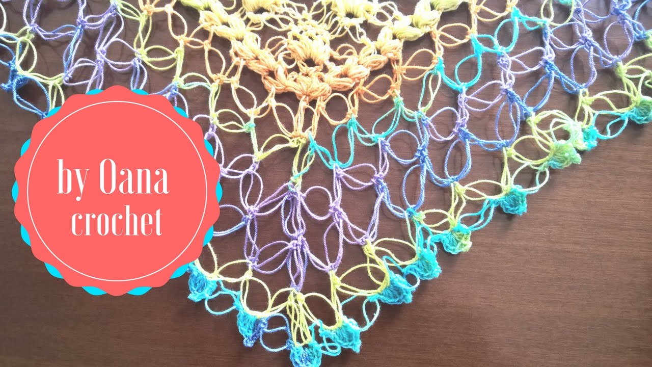 Crochet border with Solomon knot