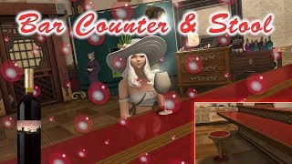 FFXIV: Bar Counter & Stool Housing Items