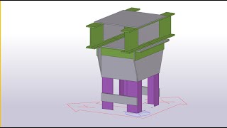 Splice Connection   Section Tekla Model   fast