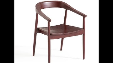 Scandinavian chair , chair 3D modeling , 3D design in maya, chair modeling in maya , 3D modeling .