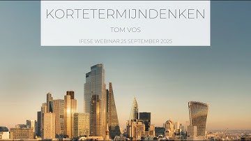 Tom Vos - Kortetermijndenken
