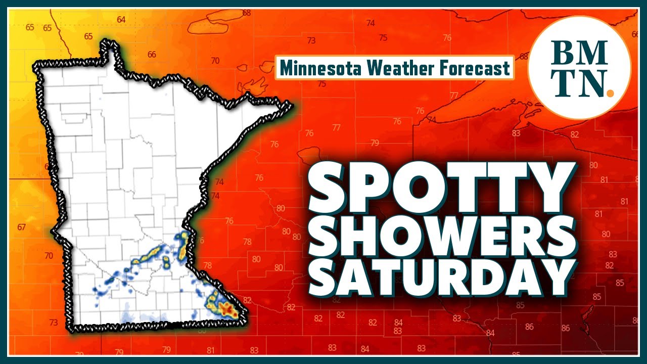 Brief warmup, spotty showers Saturday ahead of a cool front - YouTube