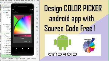 How to make Color Picker app in android studio