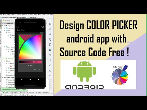 How to make Color Picker app in android studio
