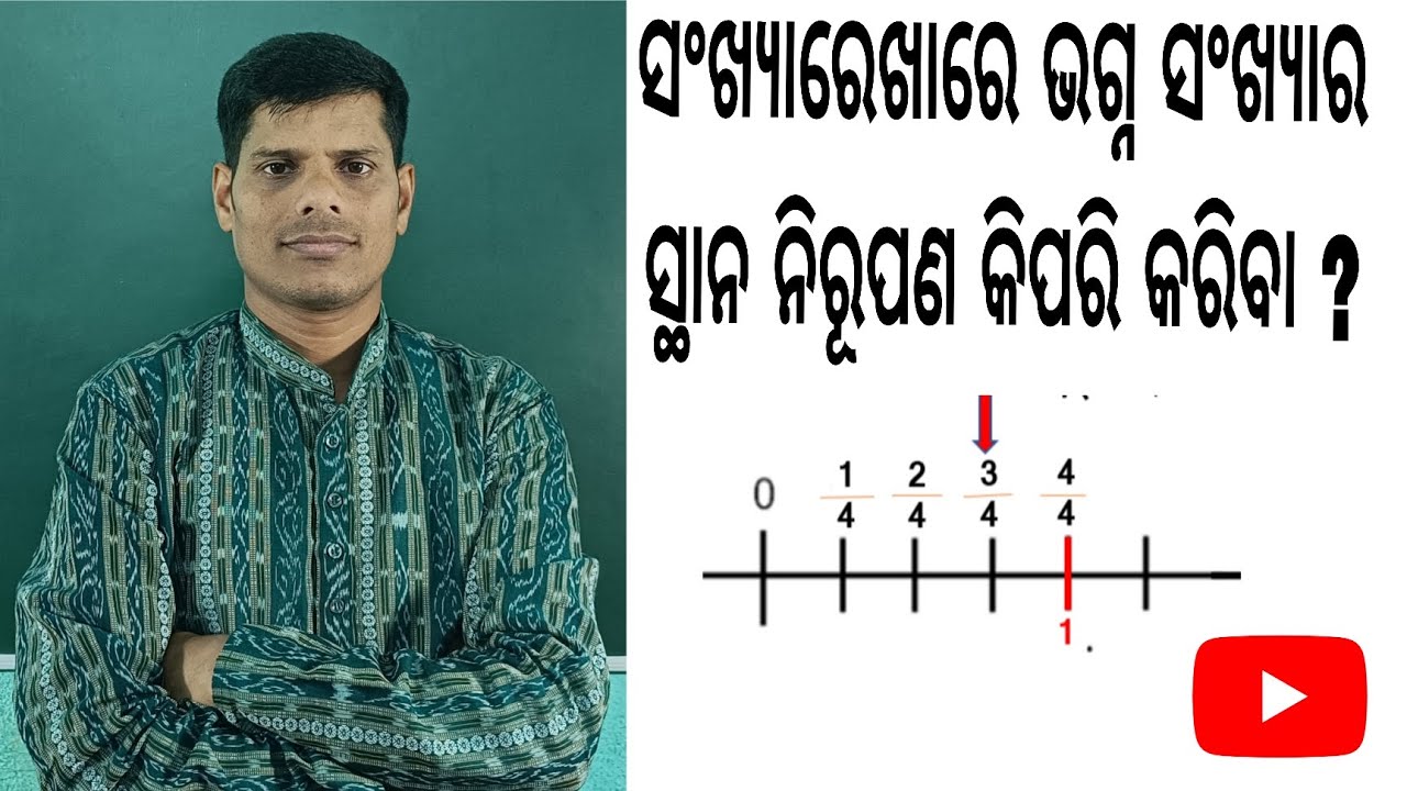 ସଂଖ୍ୟାରେଖାରେ ଭଗ୍ନସଂଖ୍ୟାର କିପରି ସ୍ଥାନ ନିରୂପଣ କରିବା ।।
