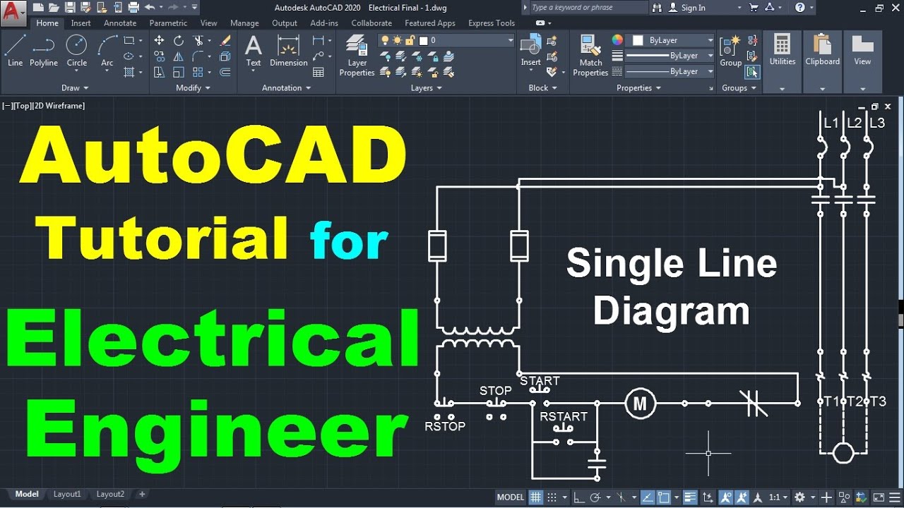 Electrical single line diagram symbols autocad