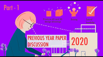 Part 1 - 2020 Solved JEE Paper 2  B.ARCH/B.PLANNING| | IITJEE 2 preparation | NATA Preparation