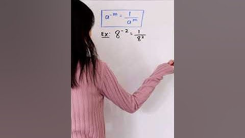 EXPONENT RULES - NEGATIVE EXPONENTS #shorts #math #maths #mathematics
