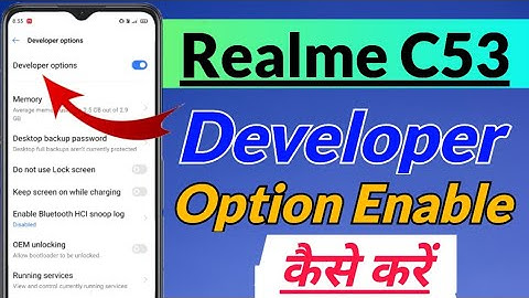 Realme C53 me developer option setting kaise enable kare | realme c53 developer option | tech equity