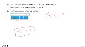 IXL Section I.1 -  Write Variable Expressions