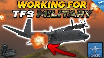 Working As TFS MILITARY Pilot - ENEMIES ATTACK! (MV-40) | Turboprop Flight Simulator