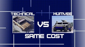 Technicals VS Humvees - Same cost (C&C Generals ZH)