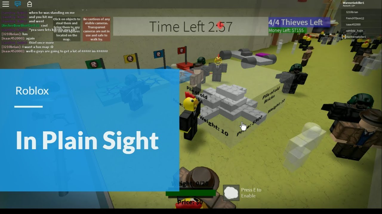 In Plain Sight Stealth Thieving Game Roblox YouTube 