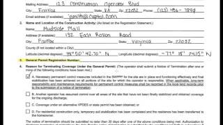 Stormwater Construction General Permit System: Terminations