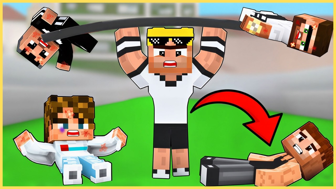 EFEKAN 100 GÜN BOYUNCA KAS YAPTI, ŞEHİRDEKİ HERKESİ DÖVDÜ 😂 - Minecraft