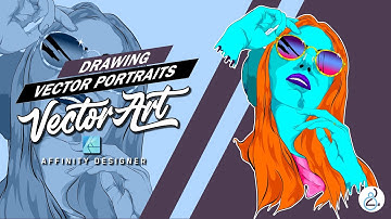 Affinity Designer Vector Art | Timelapse Speed Art 🎨 | Portrait Vector Art