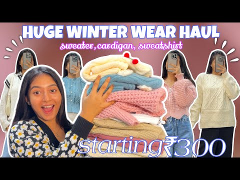 HUGE WINTER WEAR HAUL MEESHO || Sweater,Cardigan, Hoodie,Sweatshirts Starting just for ₹300