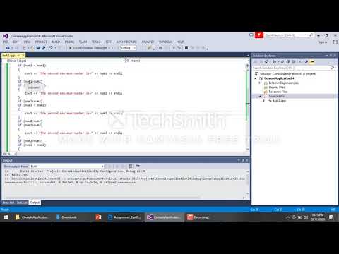 Fiind second maximum in C++ using Visual Studio