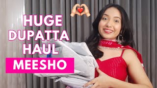 HUGE MEESHO Dupatta Set Haul  | Festive special | Isha Vinod Jain